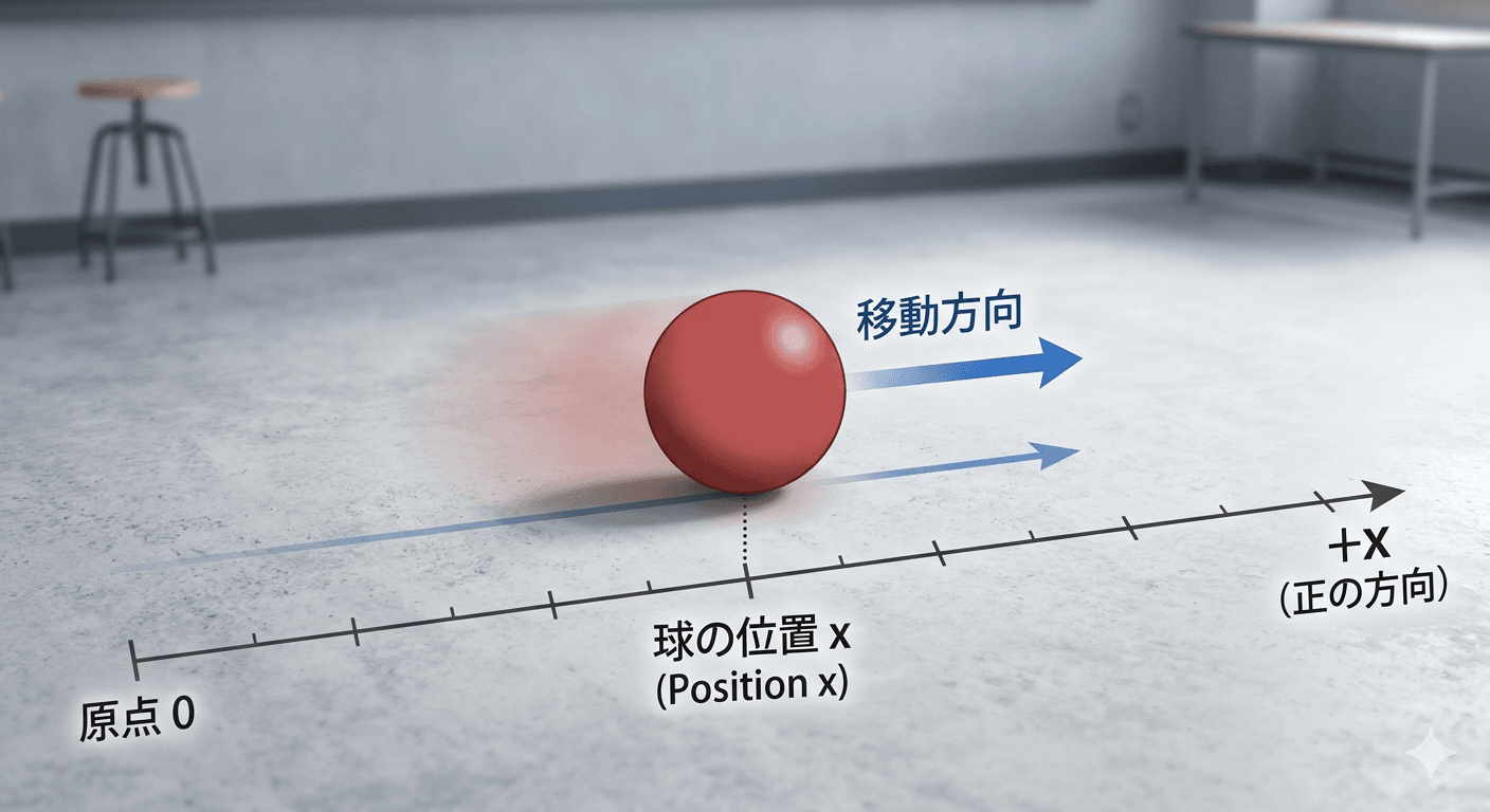 等加速度運動する球